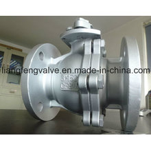 2PC Ball Valve Flange End RF with Stainless Steel